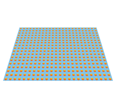 Sunshine Oranges Pattern wood vinyl rug - TenStickers