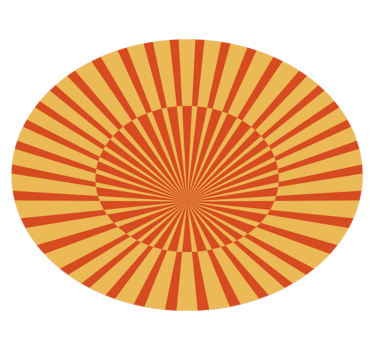 70's Sunshine retro rug - TenStickers