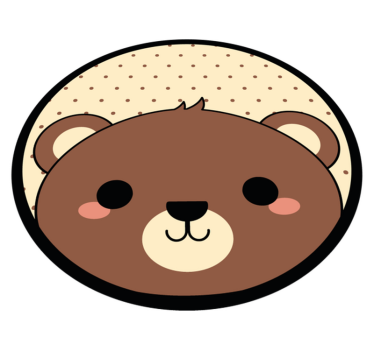 Anime beaver animal mat - TenStickers