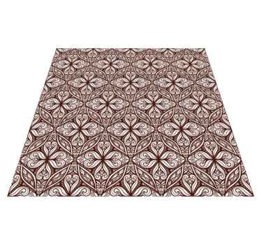 Brown tile tile mat - TenStickers