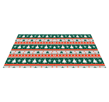nordic Christmas pattern nordic style rugs - TenStickers