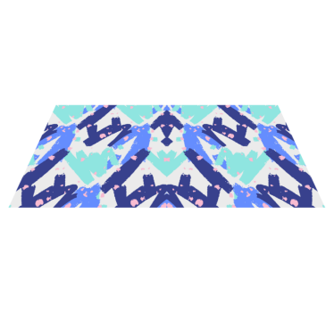 Abstract Camouflage Pattern living room vinyl rug - TenStickers