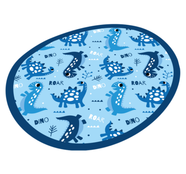 Blue dinosaurs roar and dino vinyl carpet - TenStickers