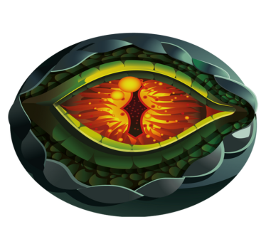 dinosaur eye natural design  animal mat - TenStickers