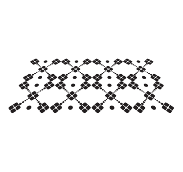 Retro tiled floor carpet runners for halls - TenStickers