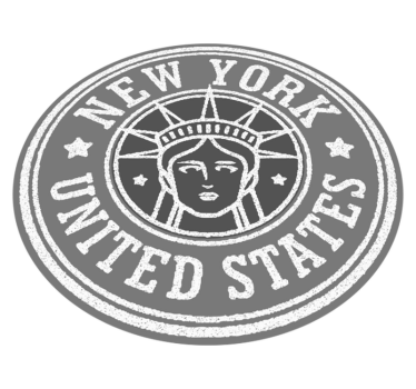 New York stamp retro rug - TenStickers