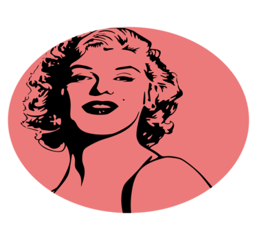 Marilyn Monroe portrait retro vinyl carpet - TenStickers