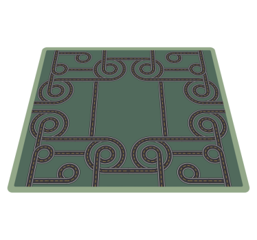 road playmat for children road mat - TenStickers