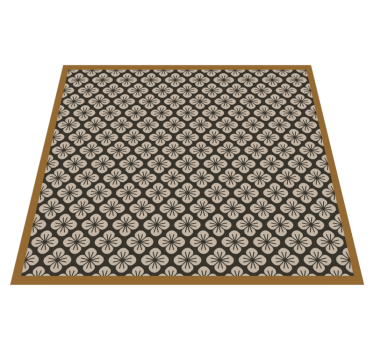 Floor design flower rug - TenStickers