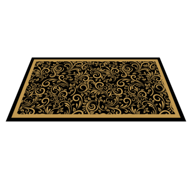 Vintage vinyl rug retro rug - TenStickers
