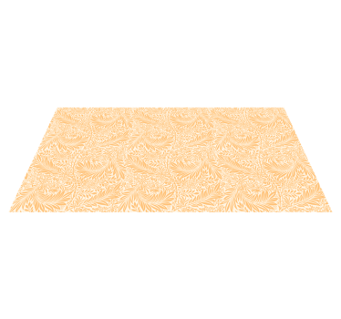 Orange flower vinyl rug - TenStickers