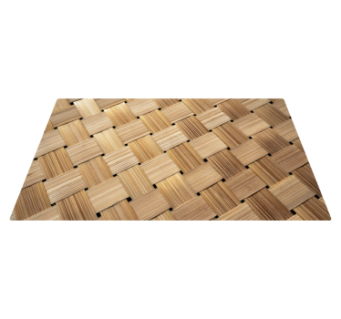 Natural bamboo pattern texture rug - TenStickers