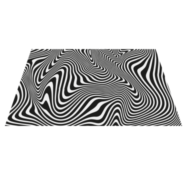 Zebra 3D Effect animal print carpet - TenStickers