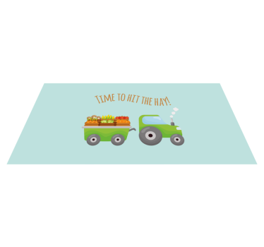 Tractor time to hit the hay bespoke rugs - TenStickers