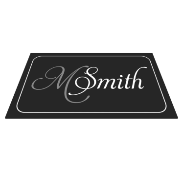 Modern design with initial and name contemporary rugs - TenStickers