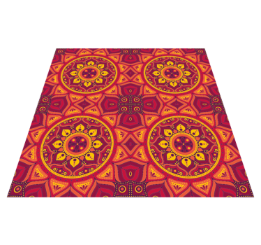 Bright colour mandala mandala mat - TenStickers