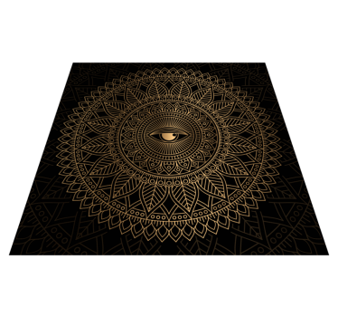 Mandala all seeing eye mandala mat - TenStickers