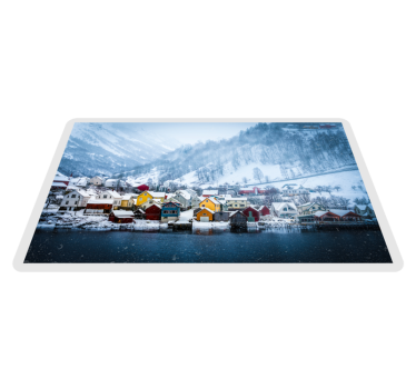 Norway fjord winter nature carpet - TenStickers