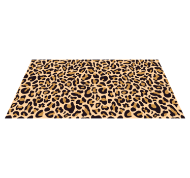 Leopard print animal print carpet - TenStickers