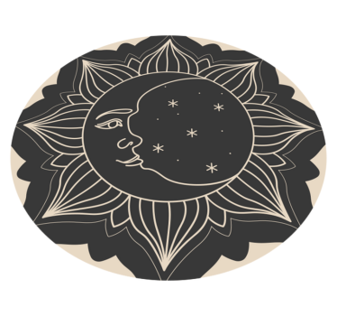 The sun and the moon nature carpet - TenStickers