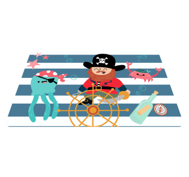 Pirates elements kids vinyl carpet - TenStickers