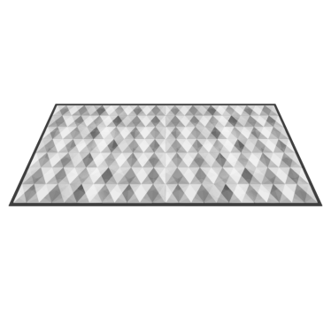 Gray mountains geometric vinyl mat - TenStickers