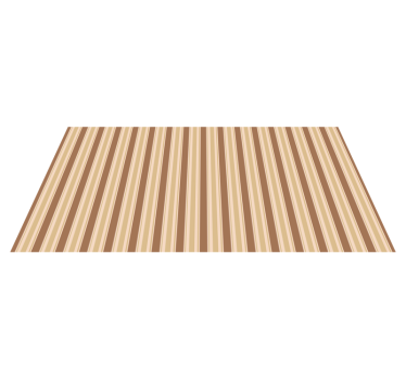 Brown striped pattern living room vinyl rug - TenStickers
