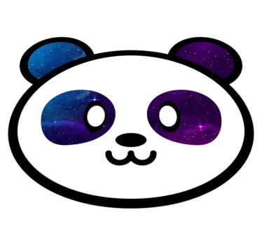 Anime galaxy panda animal mat - TenStickers