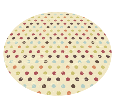 Multi colour polka dot geometric carpets - TenStickers