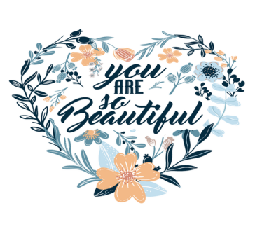 You are so beautiful heart vinyl rugs - TenStickers