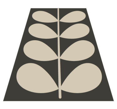 Dark Orla Kiely  contemporary carpet - TenStickers