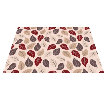 Autumn Leaf Pattern flower rug - TenStickers