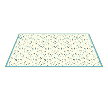Floral subtle pattern nordic style rugs - TenStickers