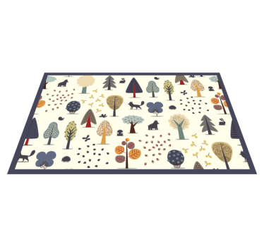 Elegant forest pattern nordic style rugs - TenStickers