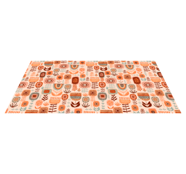 Nordic flora and fauna nordic style rugs - TenStickers
