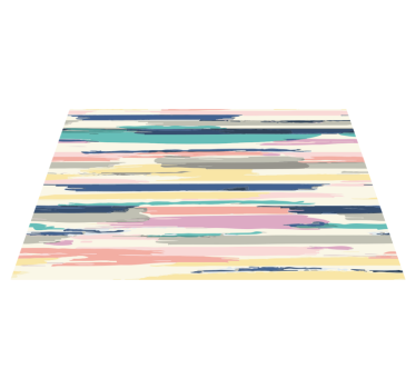 Abstract watercolour stripes stripes rug - TenStickers