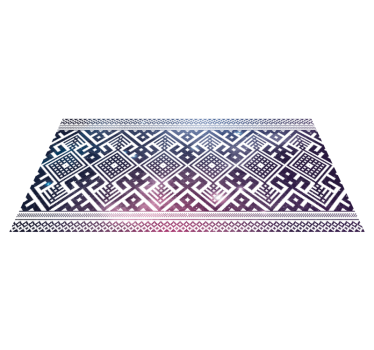 Galaxy  stripes vinyl floor rug - TenStickers