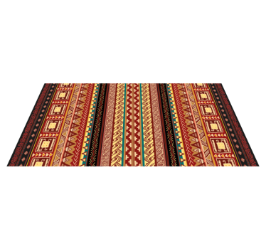 Aztec stripes stripes vinyl rug - TenStickers