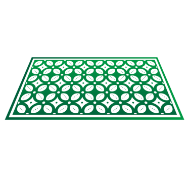 Emerald green tiles kitchen flooring - TenStickers