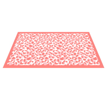 Light Pink Leopard print animal print carpet - TenStickers