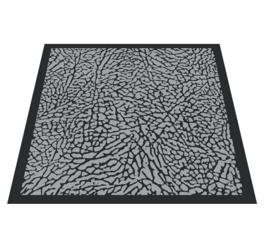 Elephant Print animal print carpet - TenStickers