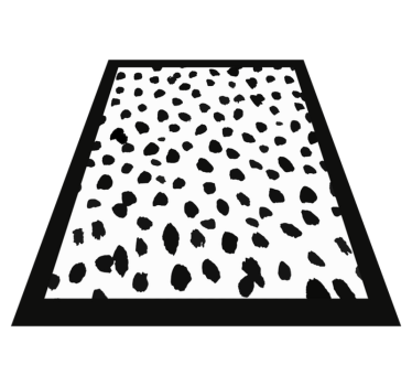 Dalmatian print animal print carpet - TenStickers