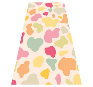 Rainbow cow Print animal print carpet - TenStickers