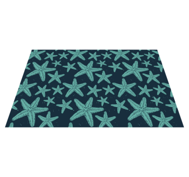 Starfish bluetones bathroom vinyl flooring - TenStickers