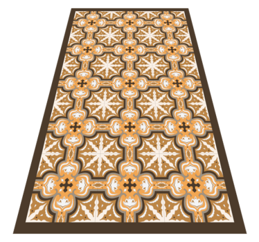 Orange Beija tile mat - TenStickers