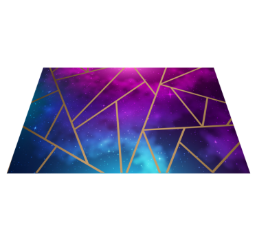 Galaxy triangle tiles tile mat - TenStickers