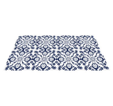 Yard navy blue tile mat - TenStickers