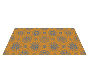 Italian yellow and blue tile mat - TenStickers