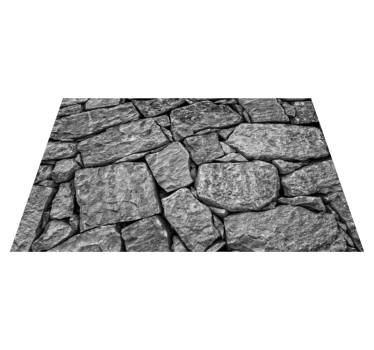 Irregular stone texture stone flooring - TenStickers