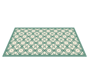 China cup area retro rug - TenStickers